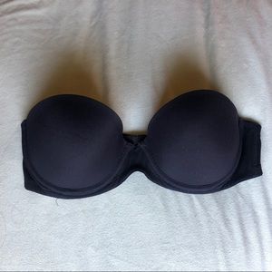 Black Strapless Bra